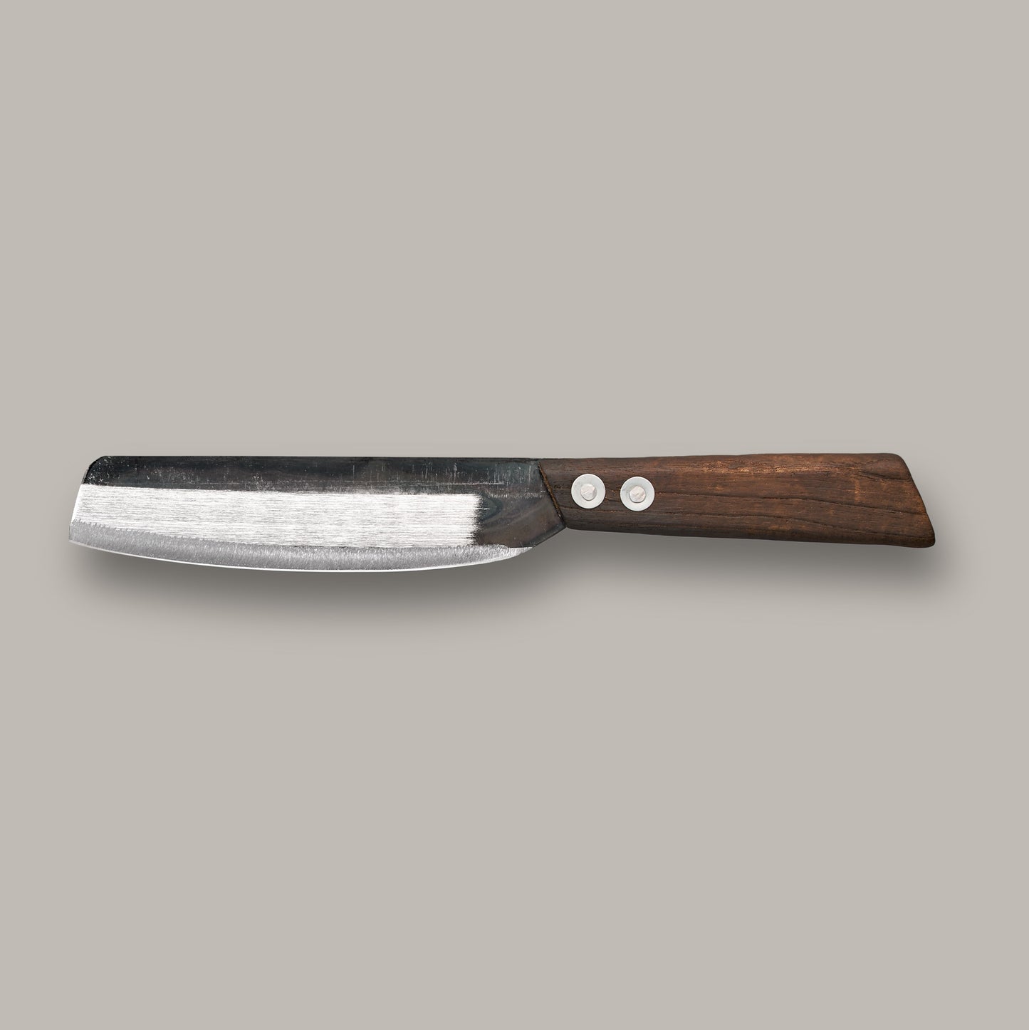 Schmales vietnamenisches Karbonstahl-Gemuesmesser von Authentic Blades mit Holzgriff