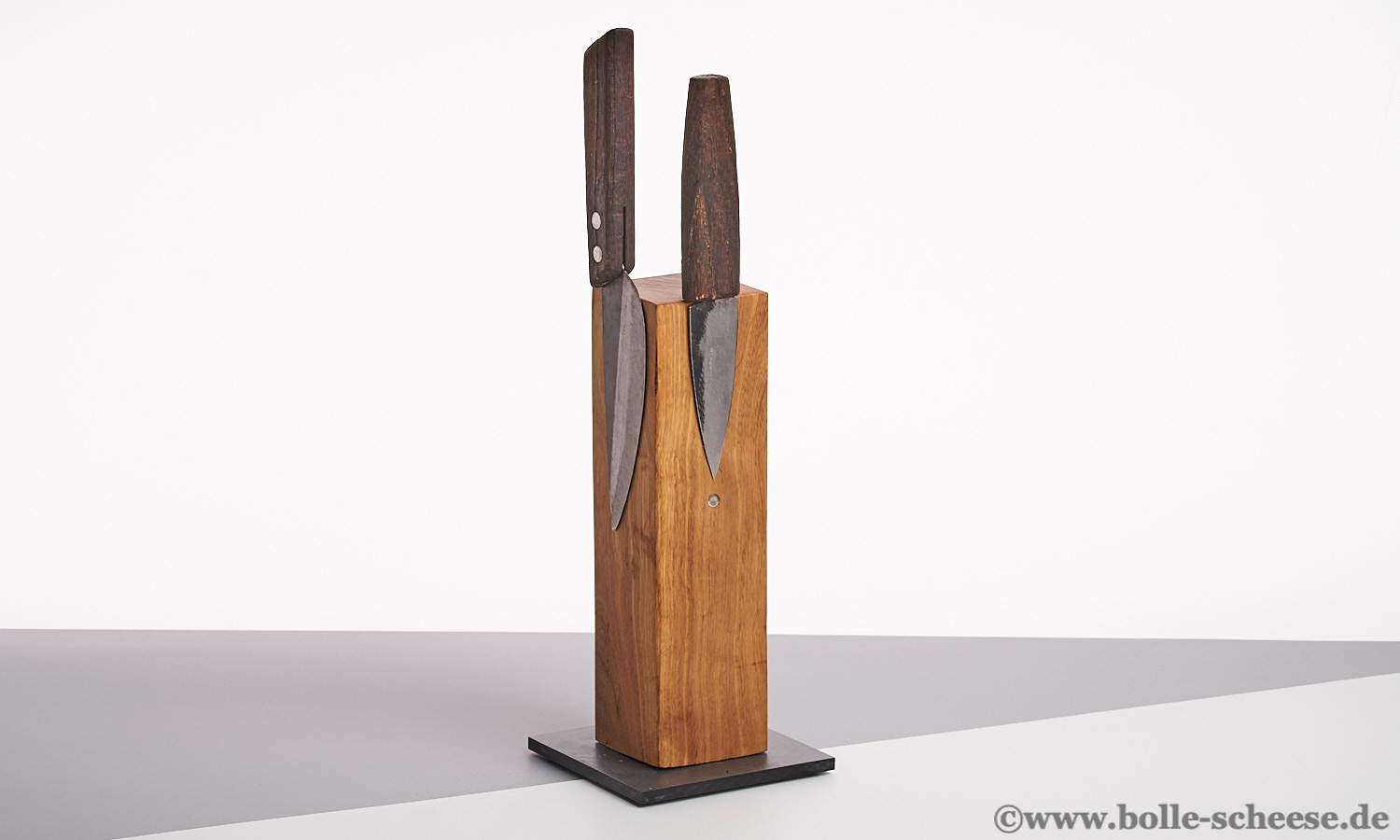 Messerblock aus Olivenholz