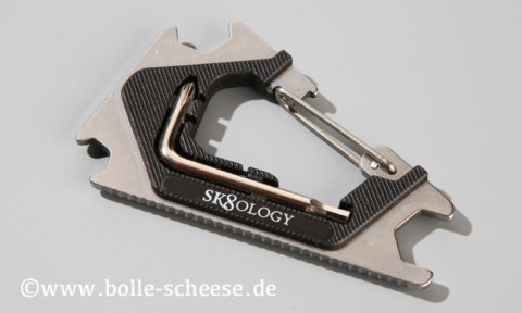 Sk8ology Karabiner Skatetool 2.0, silver-black
