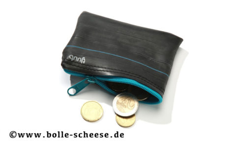 TJUUB Upcycling Geldbörse, blau