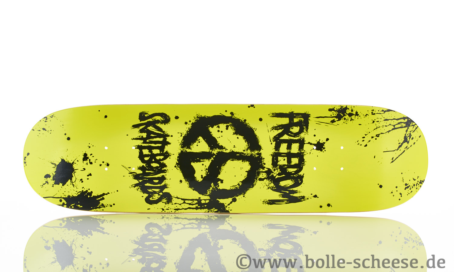 Freedom Skateboards "Peace Paint" Deck neon orange 8"