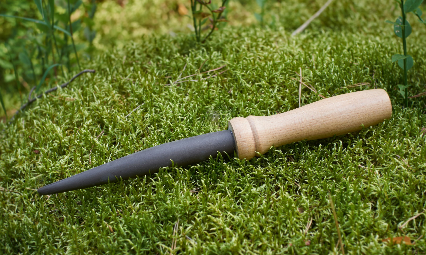 Keramik-Schleifstab mit Holzgriff und Futteral